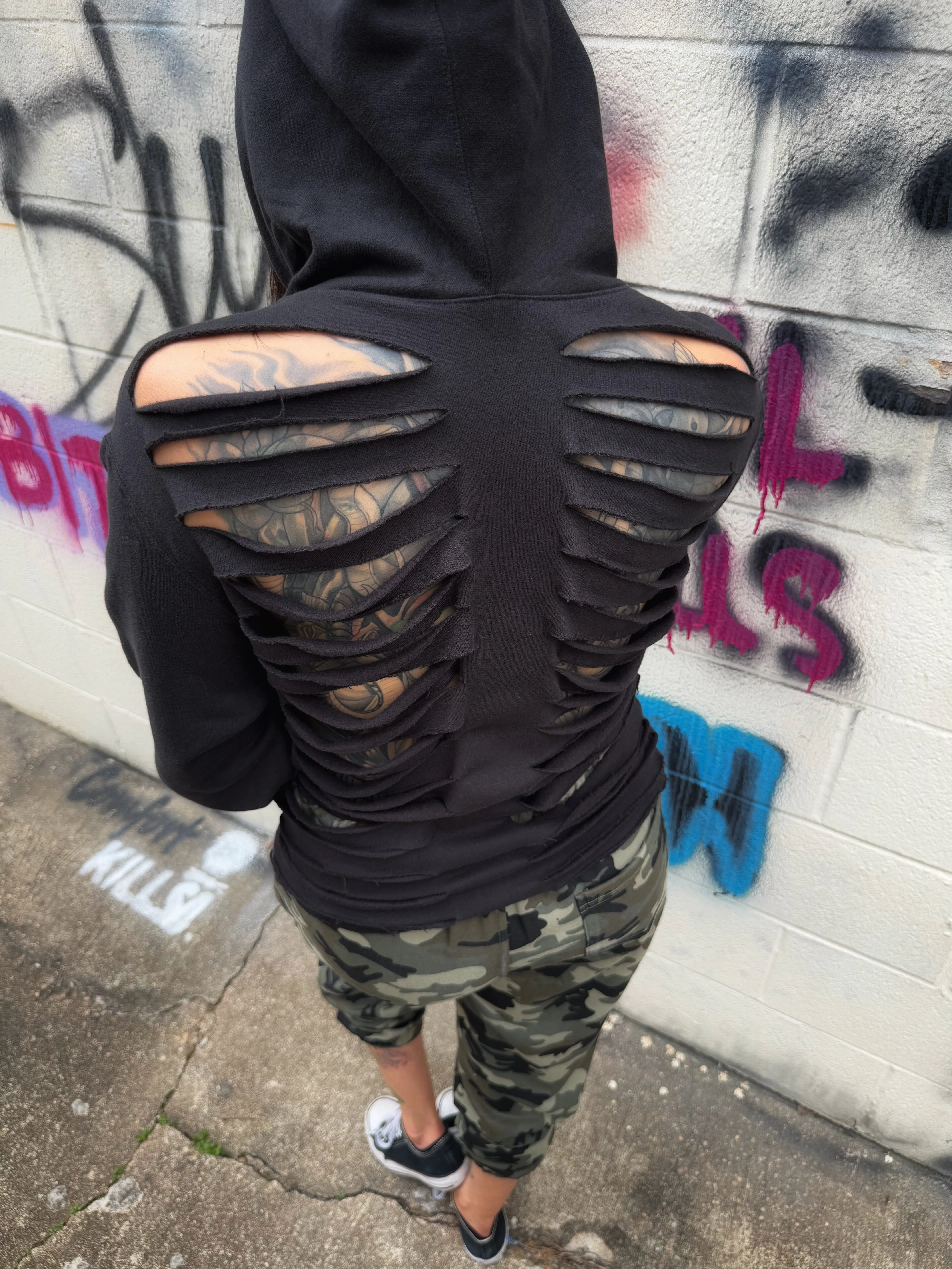 ROAD RASH BLACK HOODIE 1.0