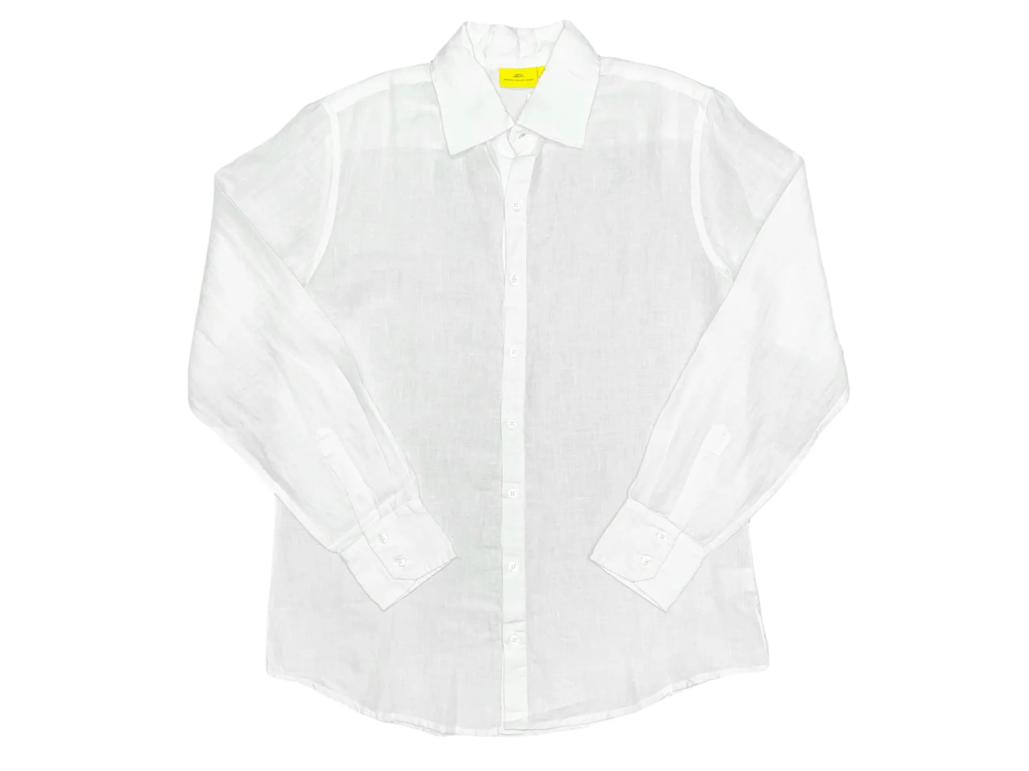 ROBERTA ROLLER RABBIT Men's White Solid Zoo Shirt Sz S $85 NEW