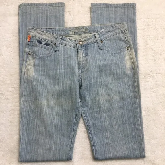 Robin's Jean Women's Blue Light Wash Jeans Size 28 x 35&quot;