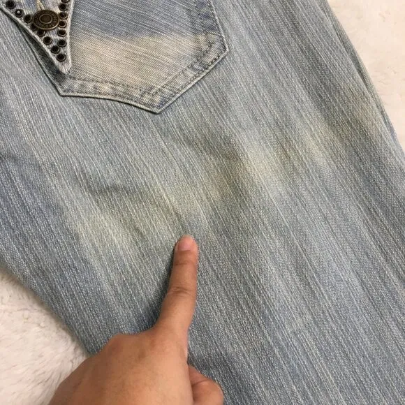 Robin's Jean Women's Blue Light Wash Jeans Size 28 x 35&quot;