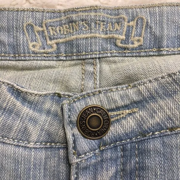Robin's Jean Women's Blue Light Wash Jeans Size 28 x 35&quot;