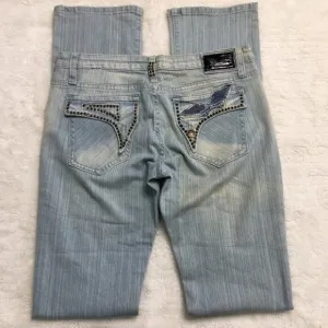 Robin's Jean Women's Blue Light Wash Jeans Size 28 x 35&quot;