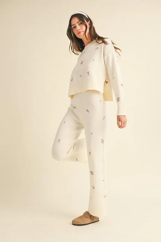 Rosy Posy Sweater Top
