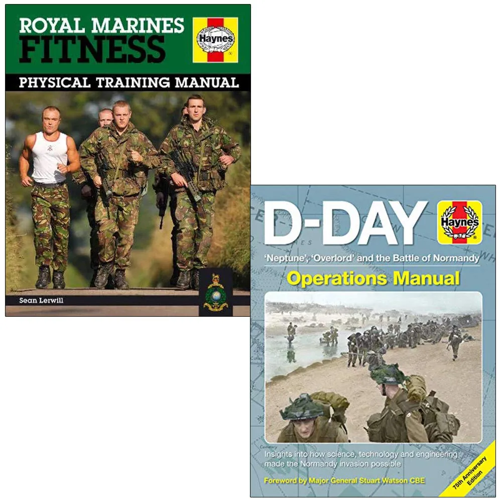 Royal Marines Fitness Manual  & D-Day Operations Manual 2 Books Collection Set