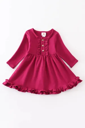 Ruffle Button Down Dress