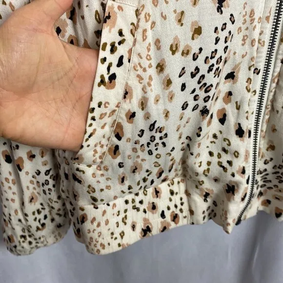 saltwater LUXE Marina Bomber Jacket {Animal} - Size M