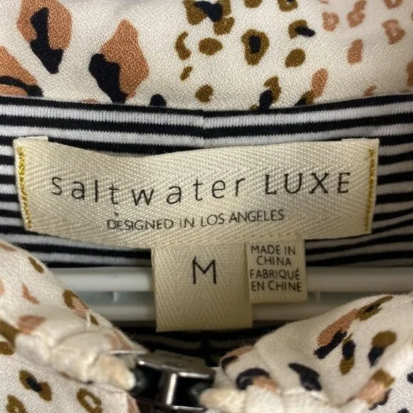 saltwater LUXE Marina Bomber Jacket {Animal} - Size M