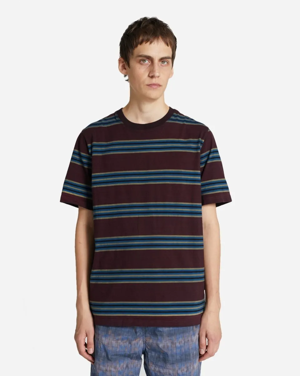 Sami Stripe T-shirt - Dark Burgundy