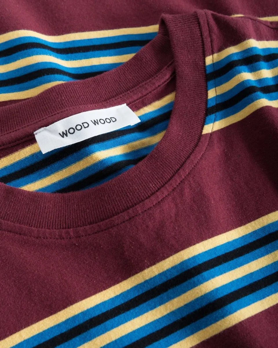 Sami Stripe T-shirt - Dark Burgundy