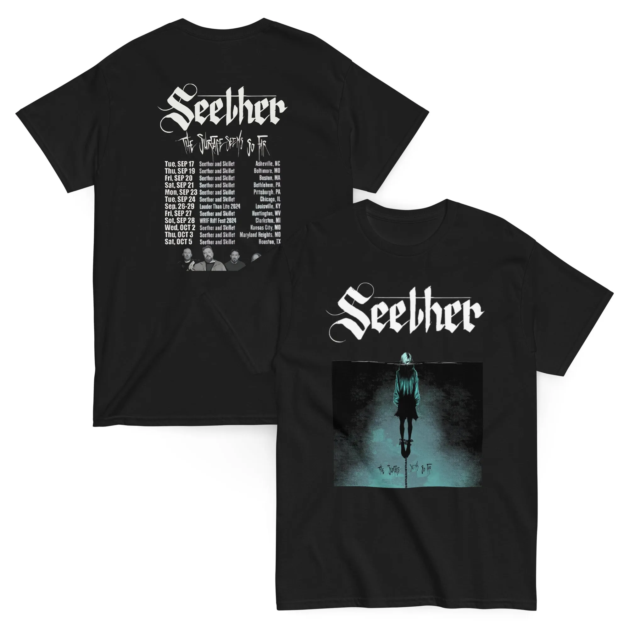 Seether The Surface Seems So Far Shirt Seether 2025 Tour T Shirt