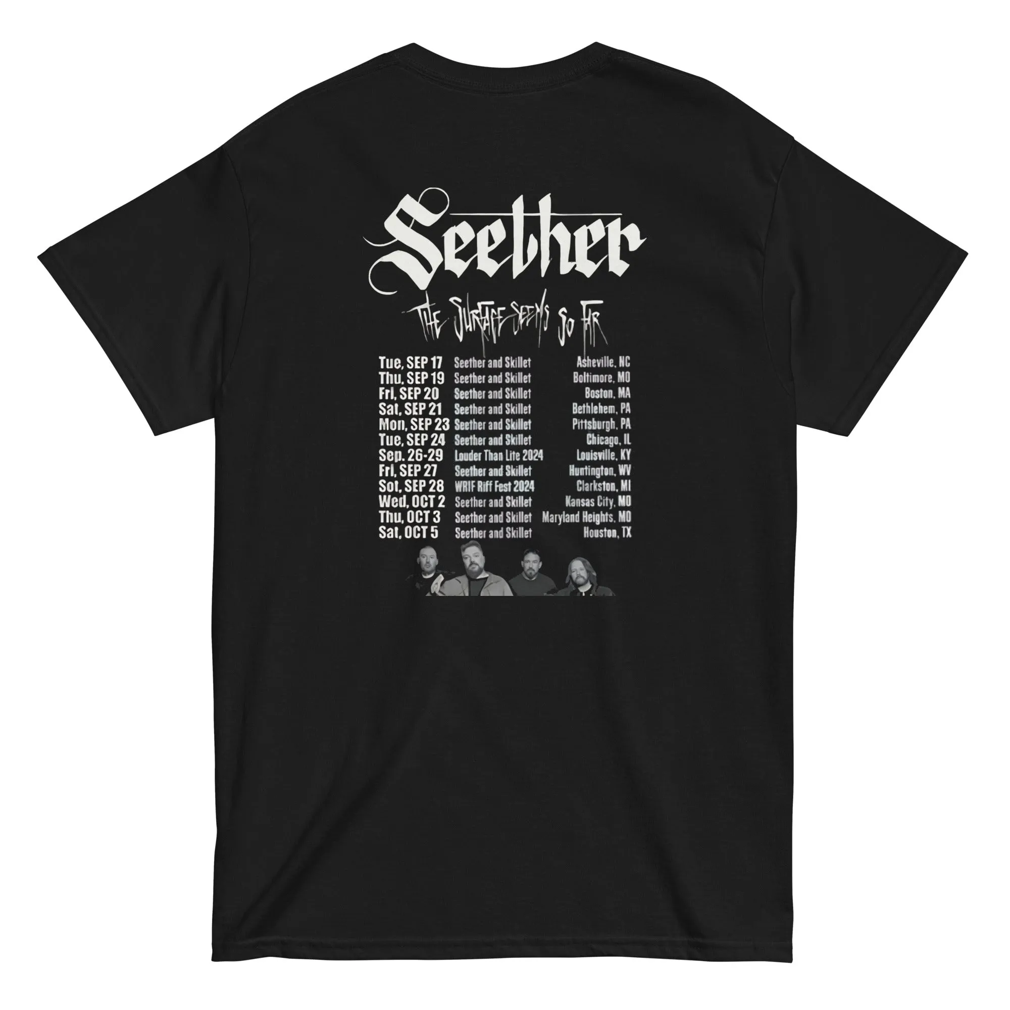 Seether The Surface Seems So Far Shirt Seether 2025 Tour T Shirt