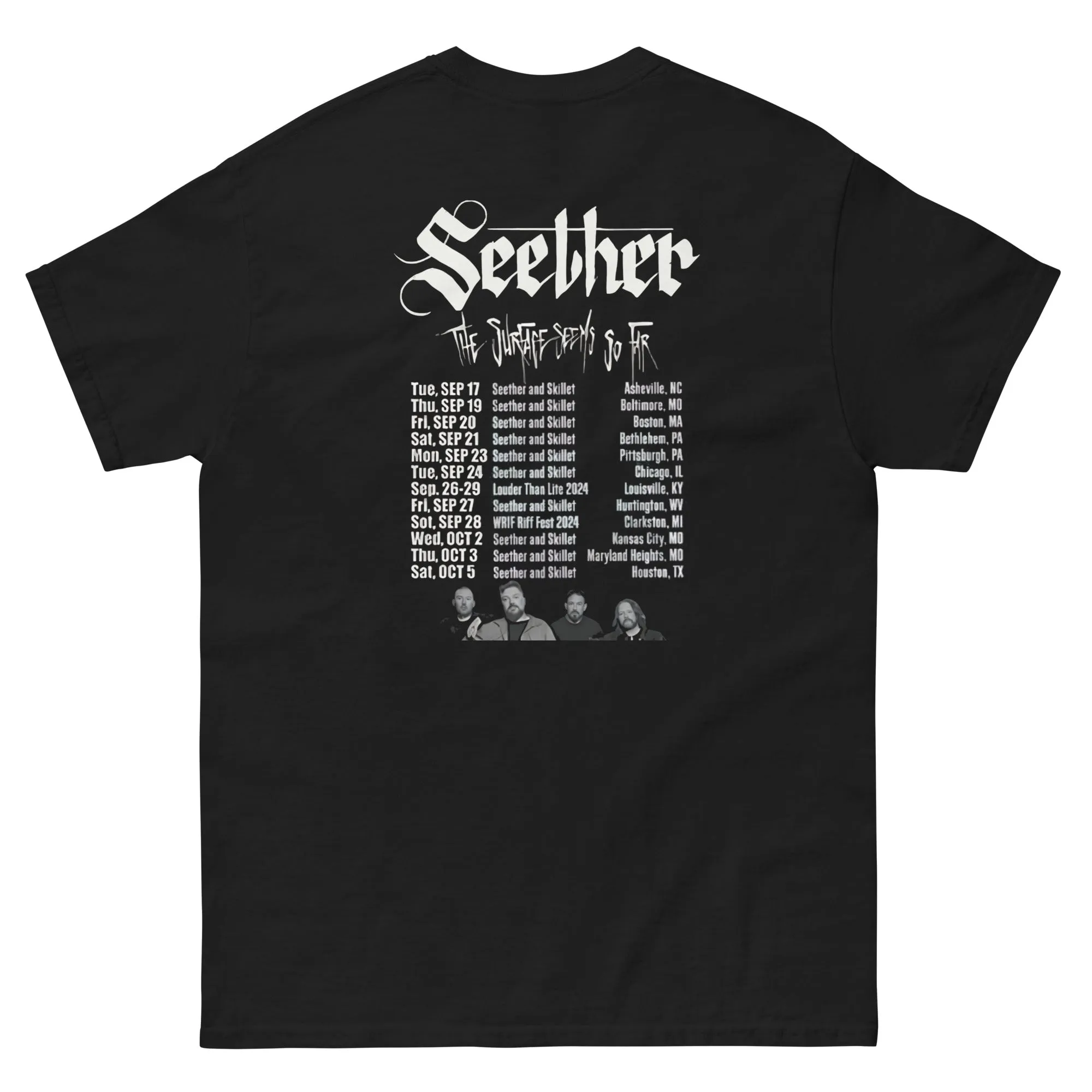 Seether The Surface Seems So Far Shirt Seether 2025 Tour T Shirt