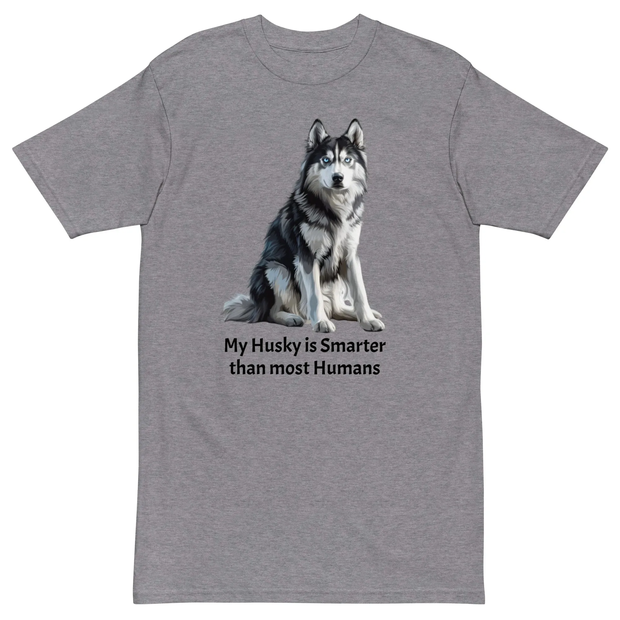 Siberian Husky Men’s Premium Heavyweight Tee
