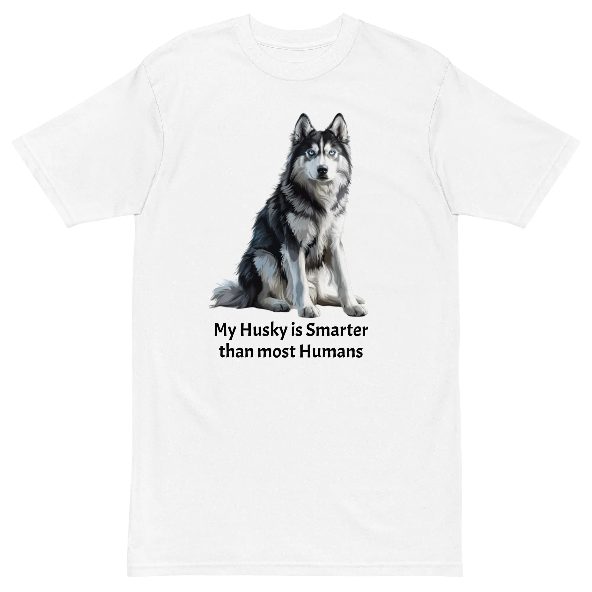 Siberian Husky Men’s Premium Heavyweight Tee