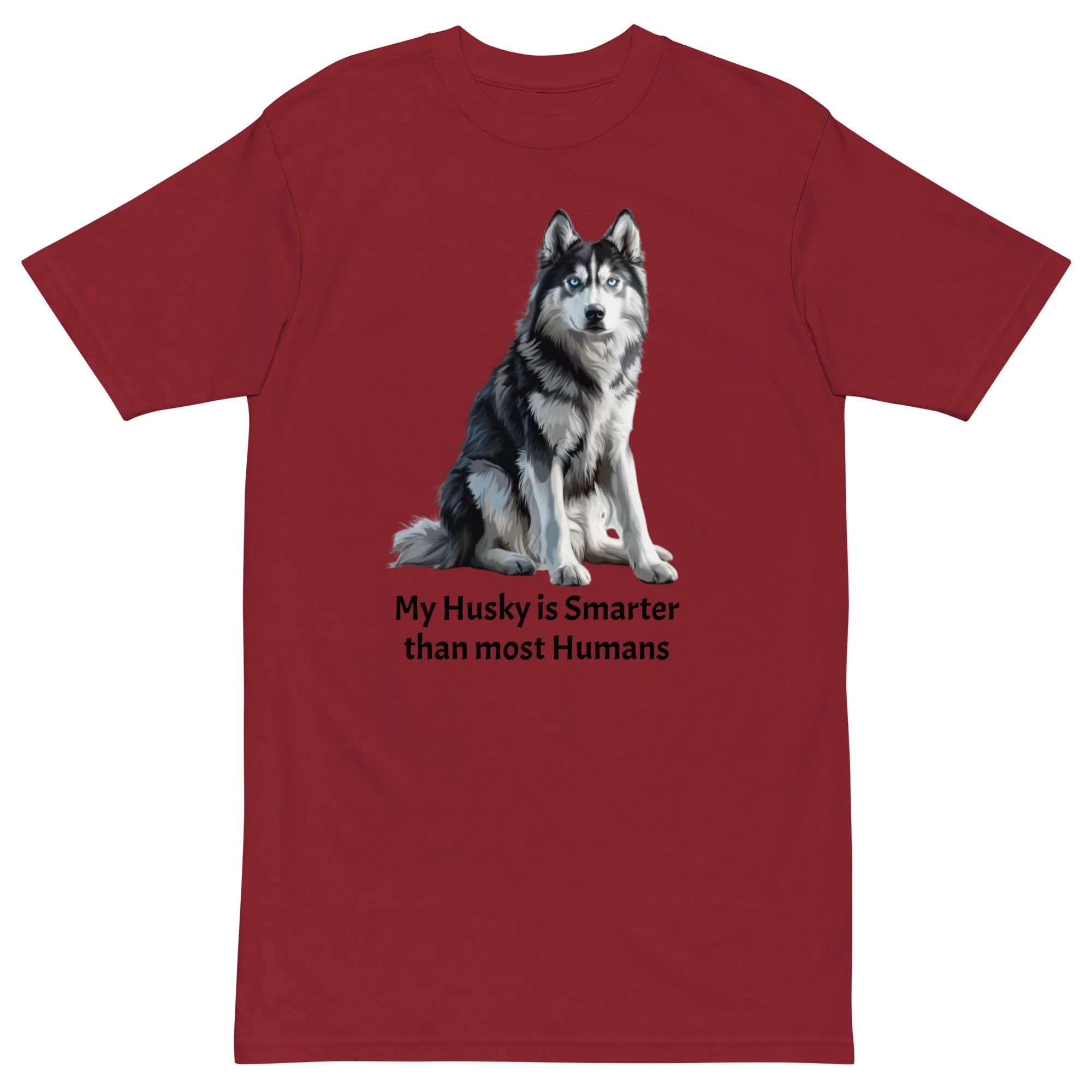 Siberian Husky Men’s Premium Heavyweight Tee