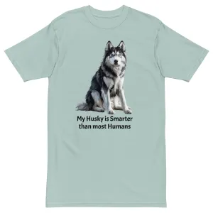 Siberian Husky Men’s Premium Heavyweight Tee