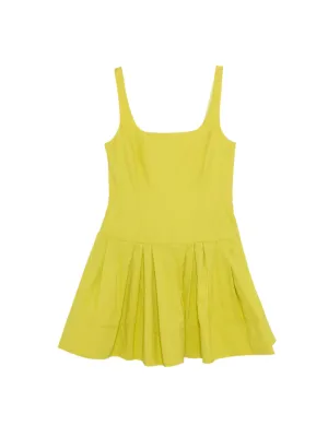 Simkhai Lucy Cotton Mini Dress in Yellow Plum