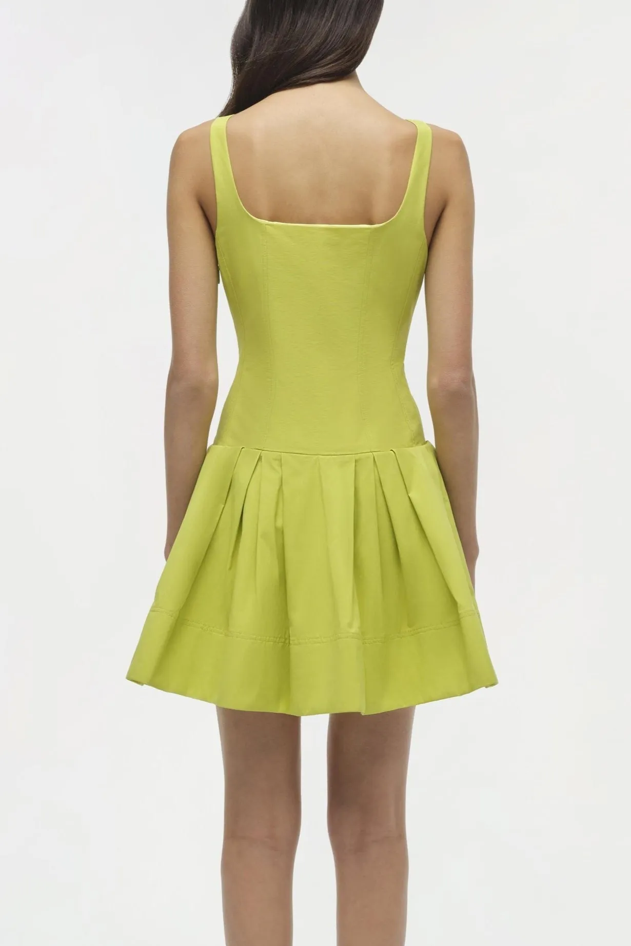 Simkhai Lucy Cotton Mini Dress in Yellow Plum