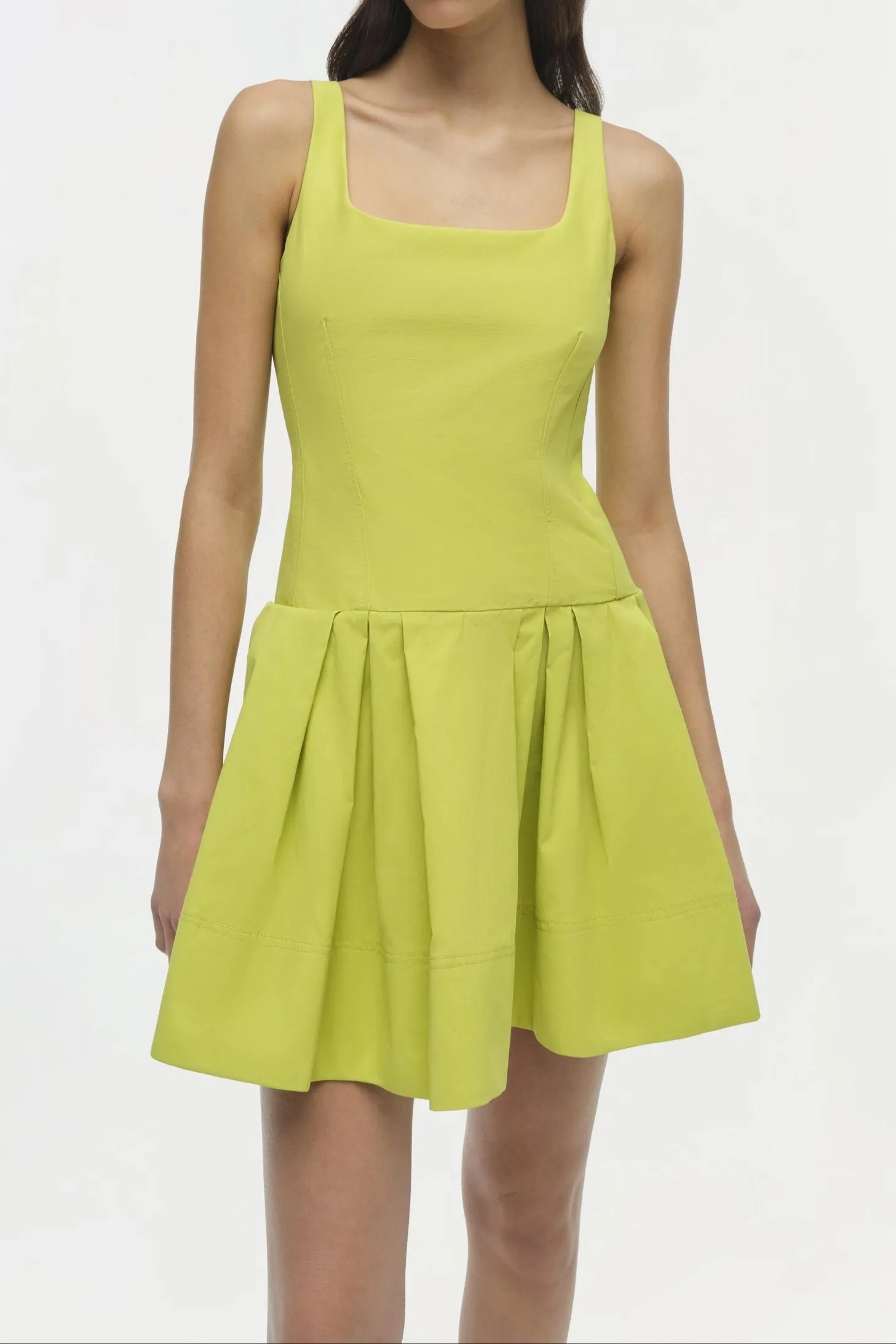 Simkhai Lucy Cotton Mini Dress in Yellow Plum