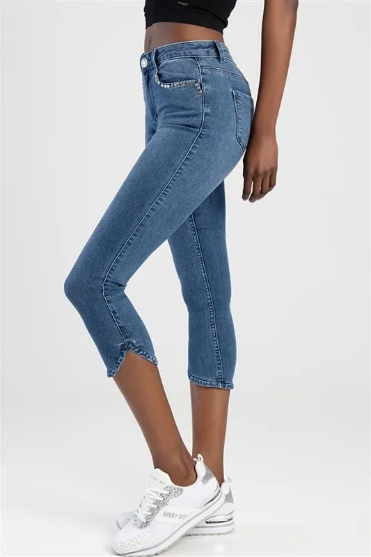 Sissyboy Ladies Axel Mid Waist Capri Med