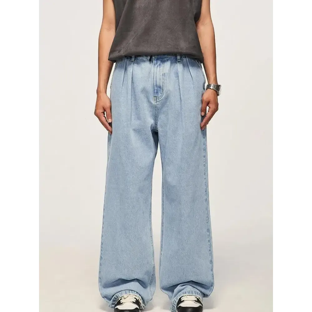 Skater Wide Leg Denim Jeans for Effortless Style and Comfort