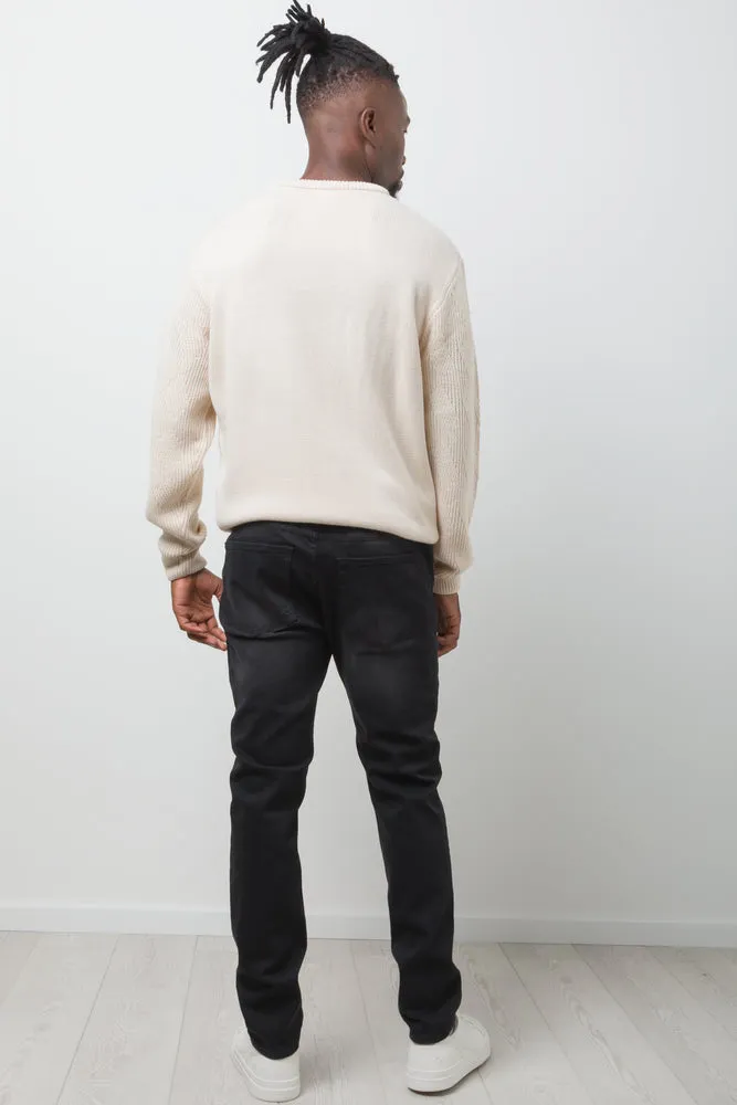 Skinny Denim Jeans Black