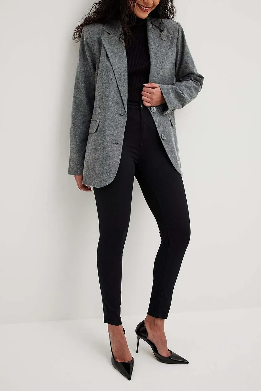 Skinny High Waist Stretch Jeans For Womens