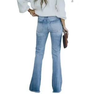 Slim Flare High-Waist Jeans