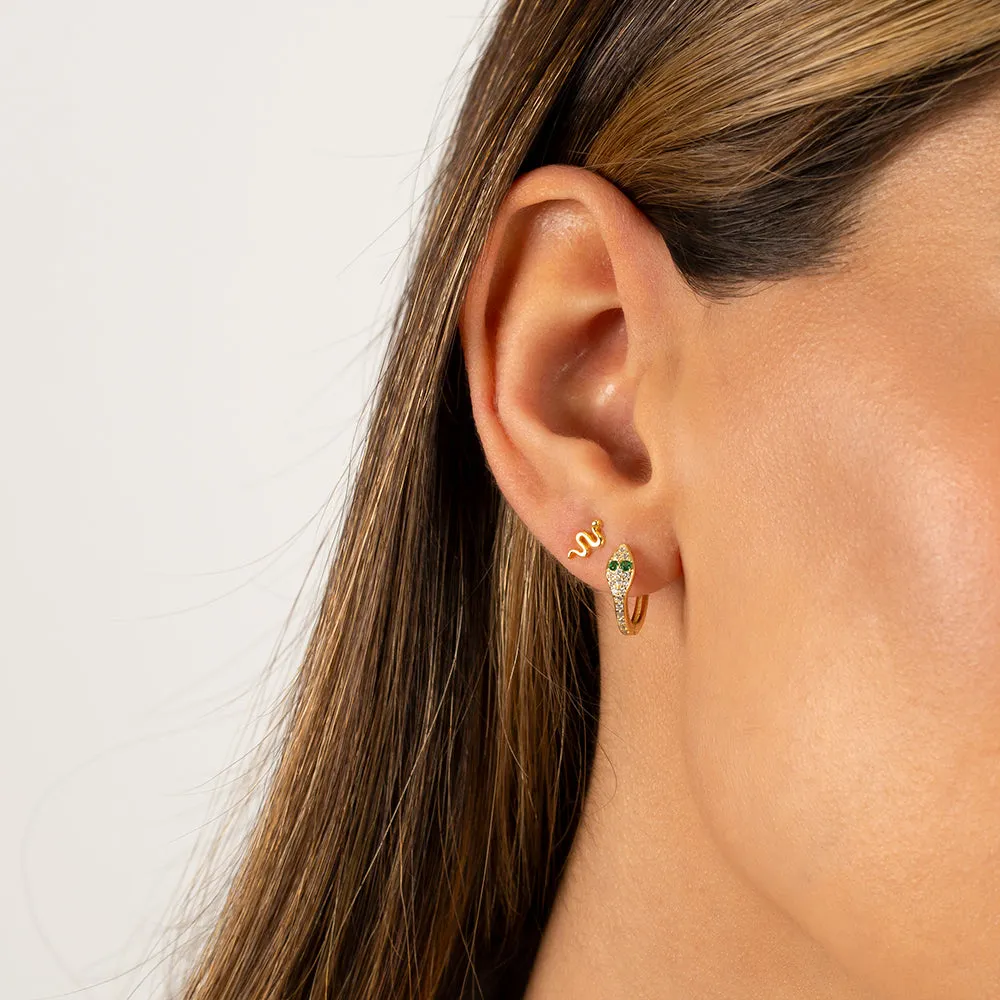 Snake Huggie Earring