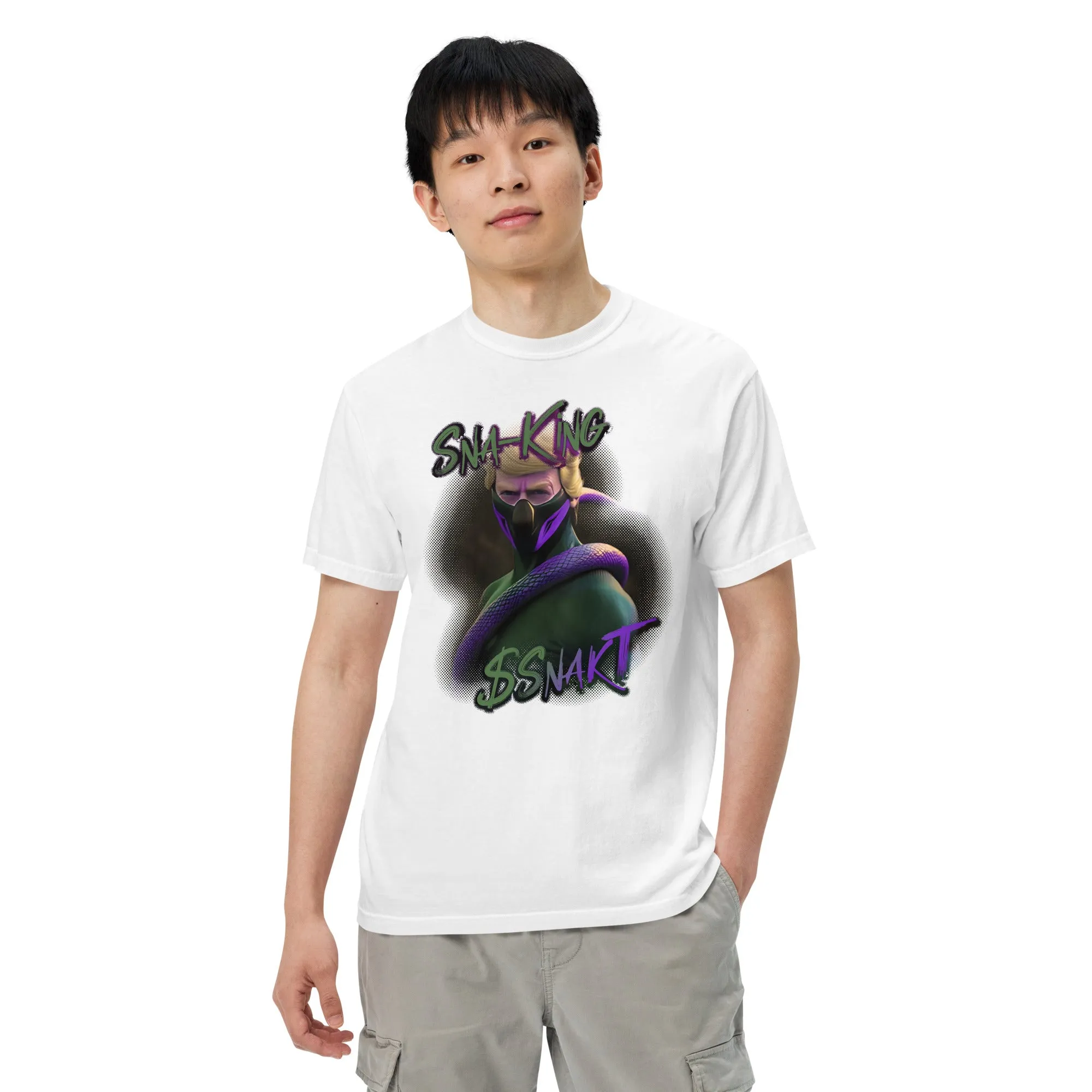 SnakT w/ QR Code - Unisex heavyweight t-shirt