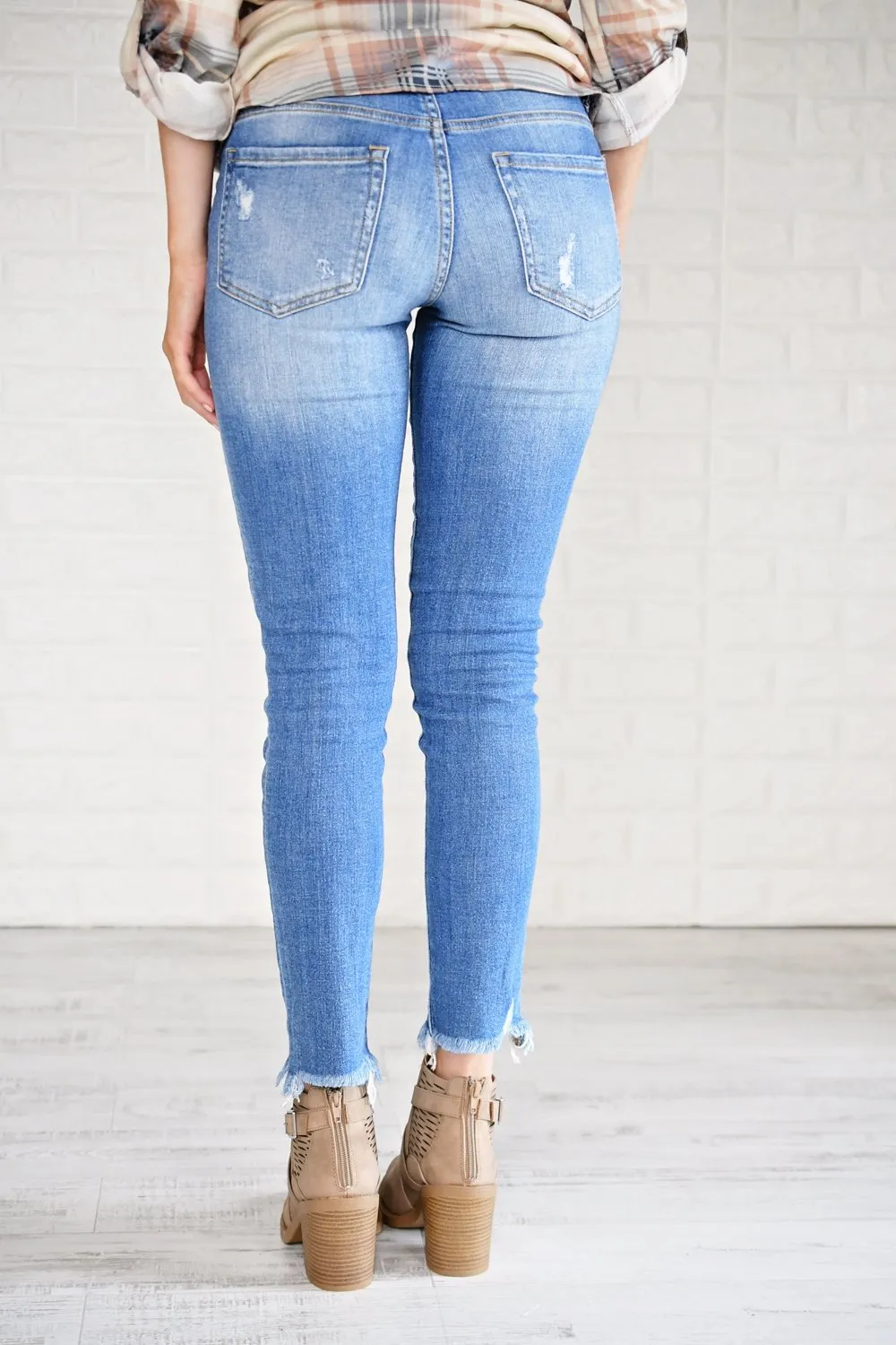 Sneak Peek Light Wash Crop Jeans