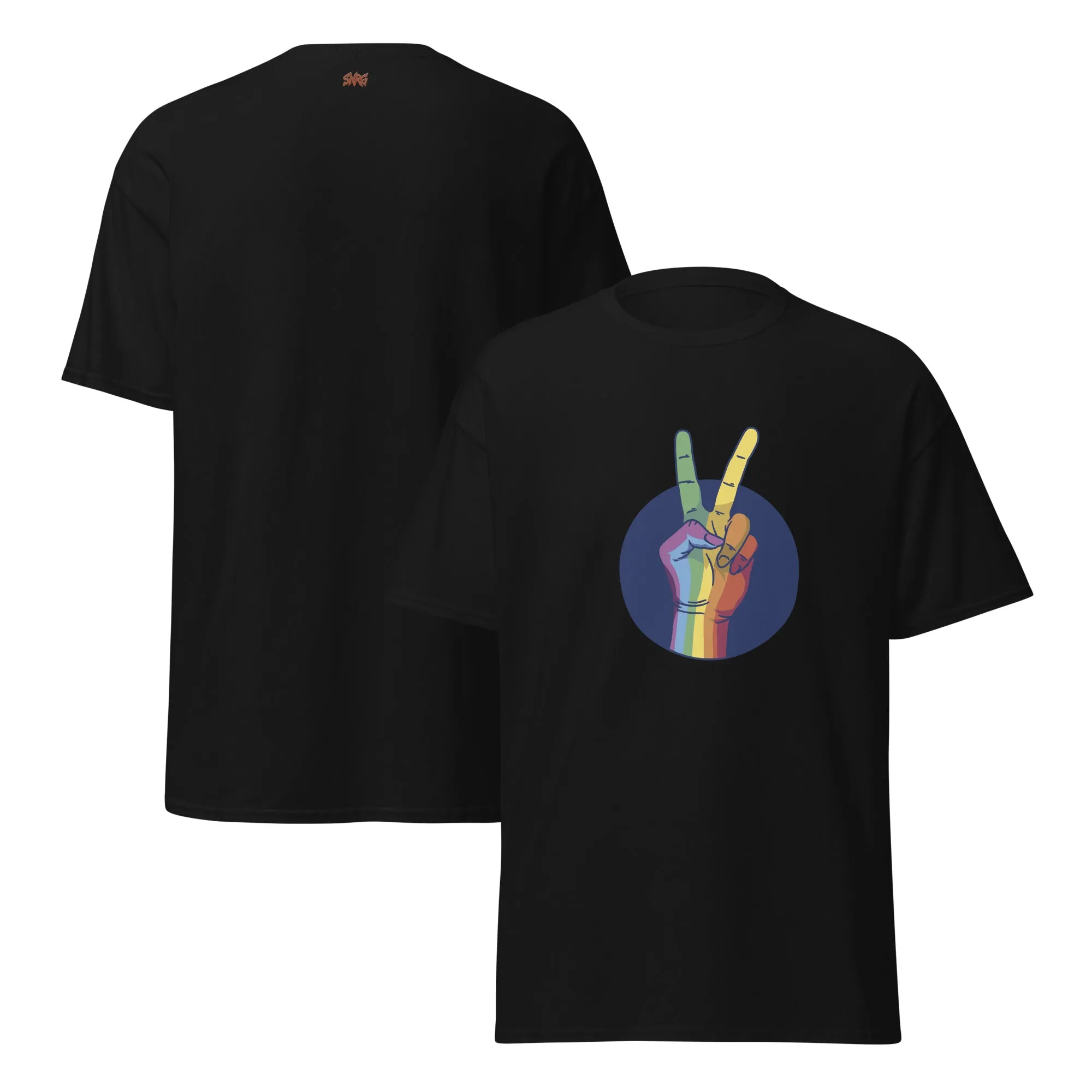 SNRG Peace Sign Premium Tee, Comfy Graphic T-Shirt for Men & Women, Stylish Top, Casual Unisex Tee