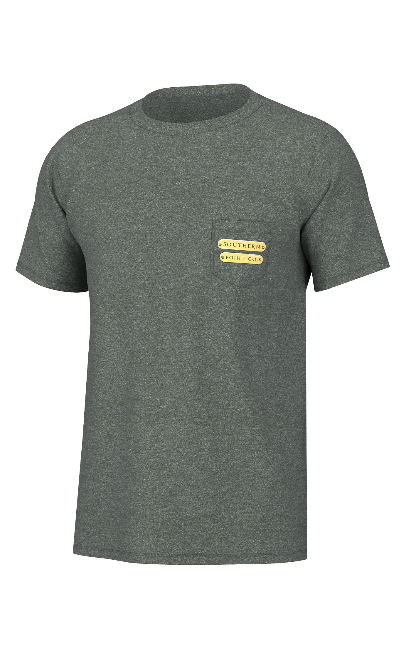 Southern Point Blaze Orange Collar Short Sleeve Tee