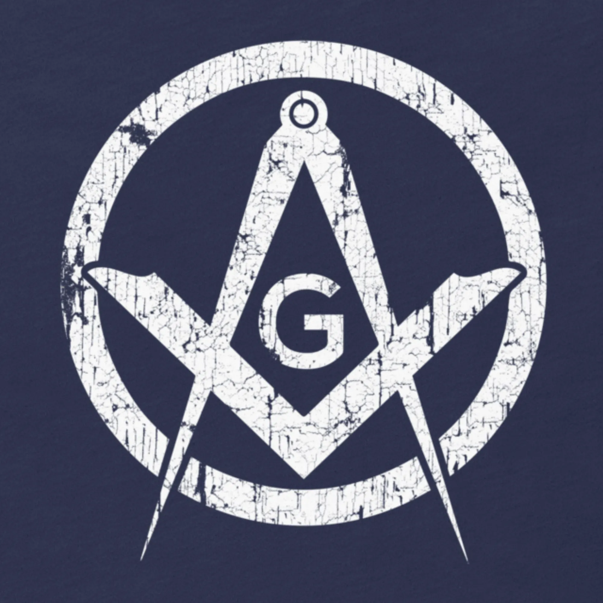 Square and Compass Distressed T-Shirt
