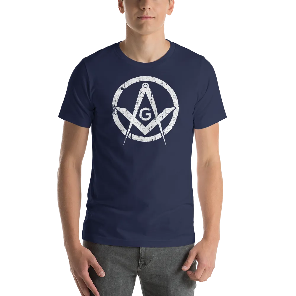 Square and Compass Distressed T-Shirt