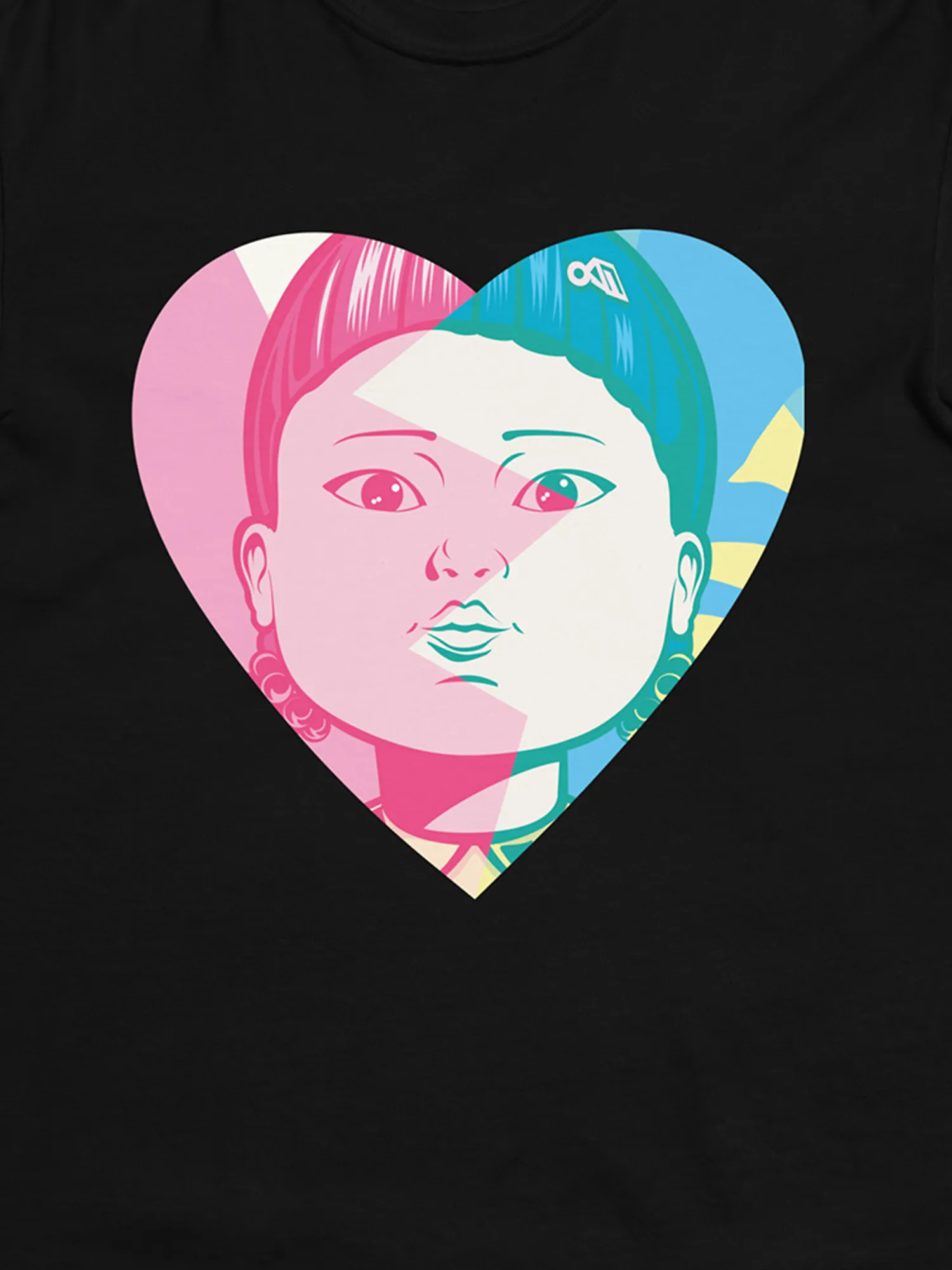 Squid Game Valentine Young-Hee Men’s Heavyweight T-Shirt [Black]