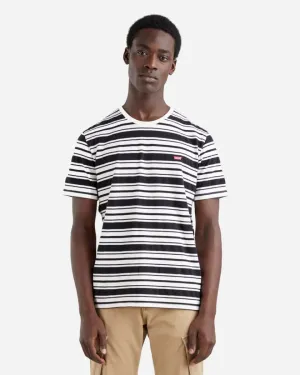 SS Original Housemark Tee - Caviar Stripe