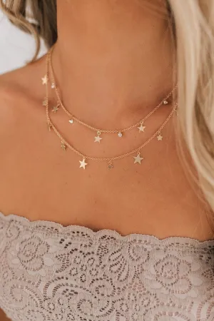 Stars Align Gold Necklace