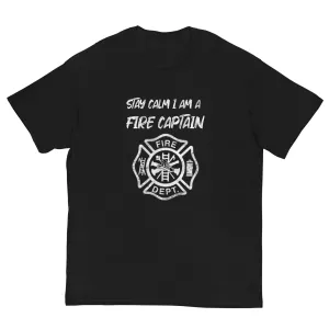 Stay Calm Fire Captain T-shirt