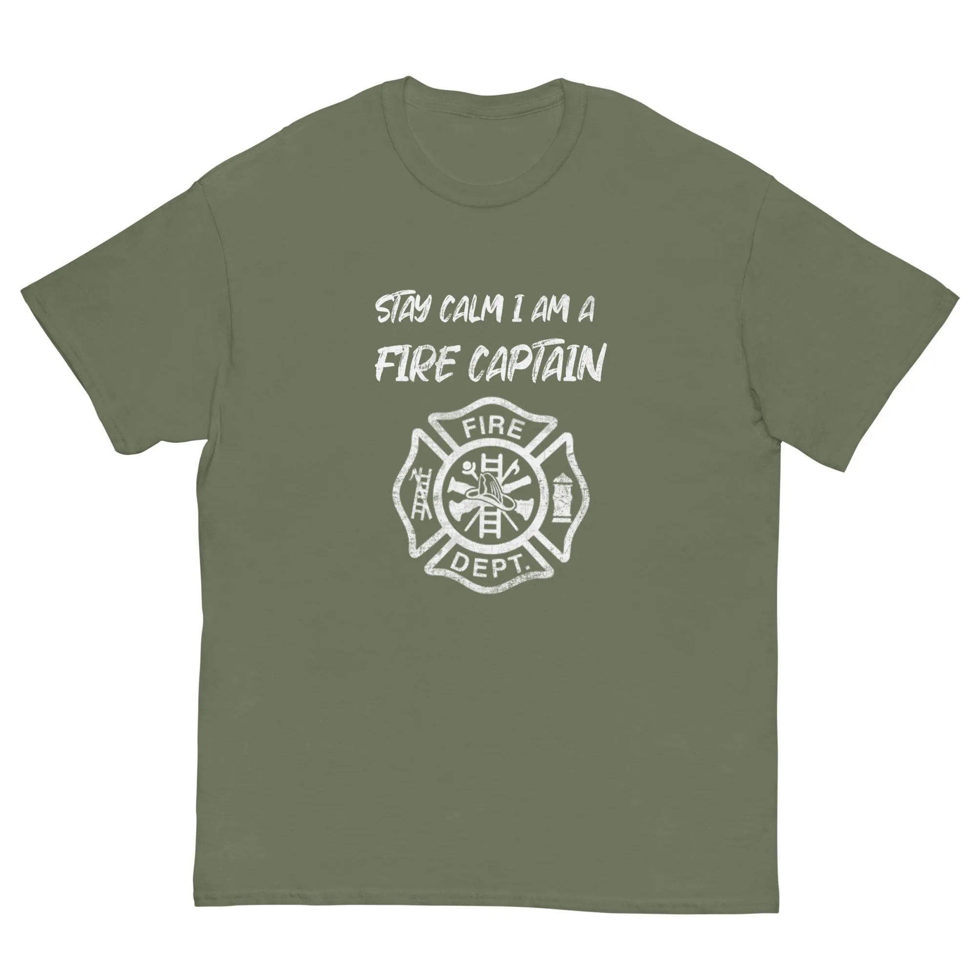 Stay Calm Fire Captain T-shirt