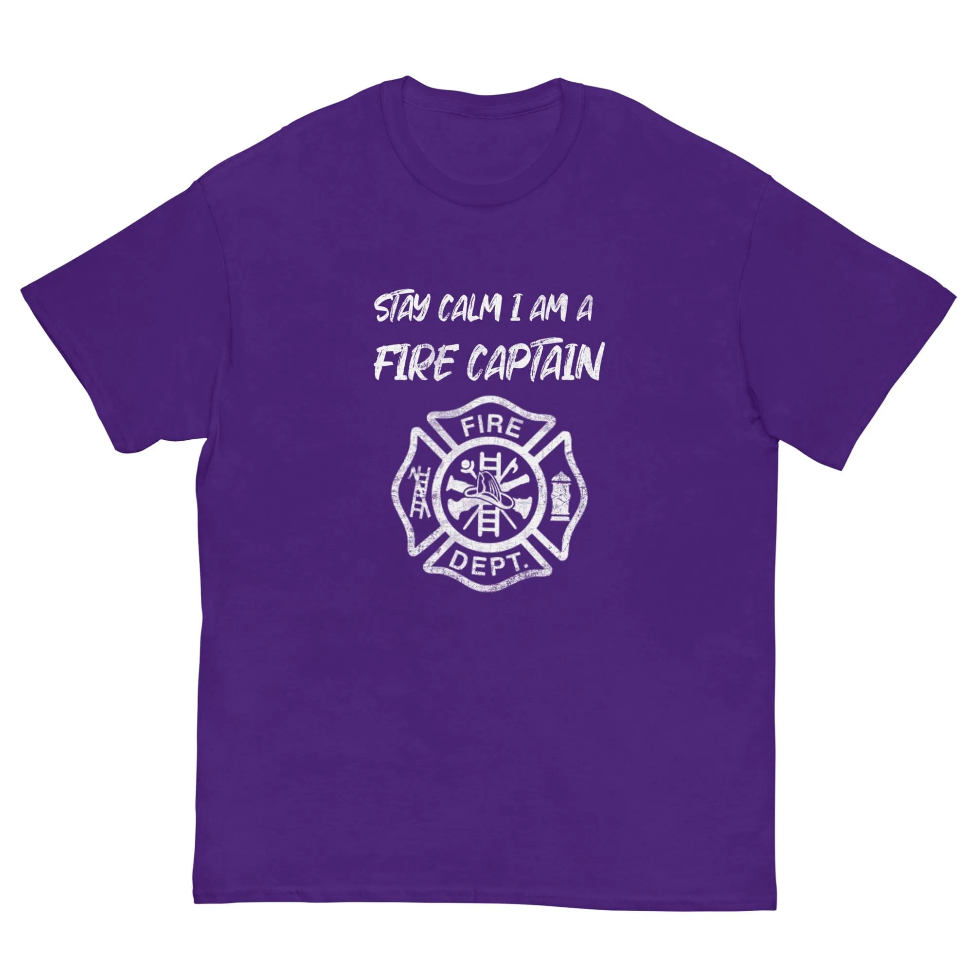 Stay Calm Fire Captain T-shirt