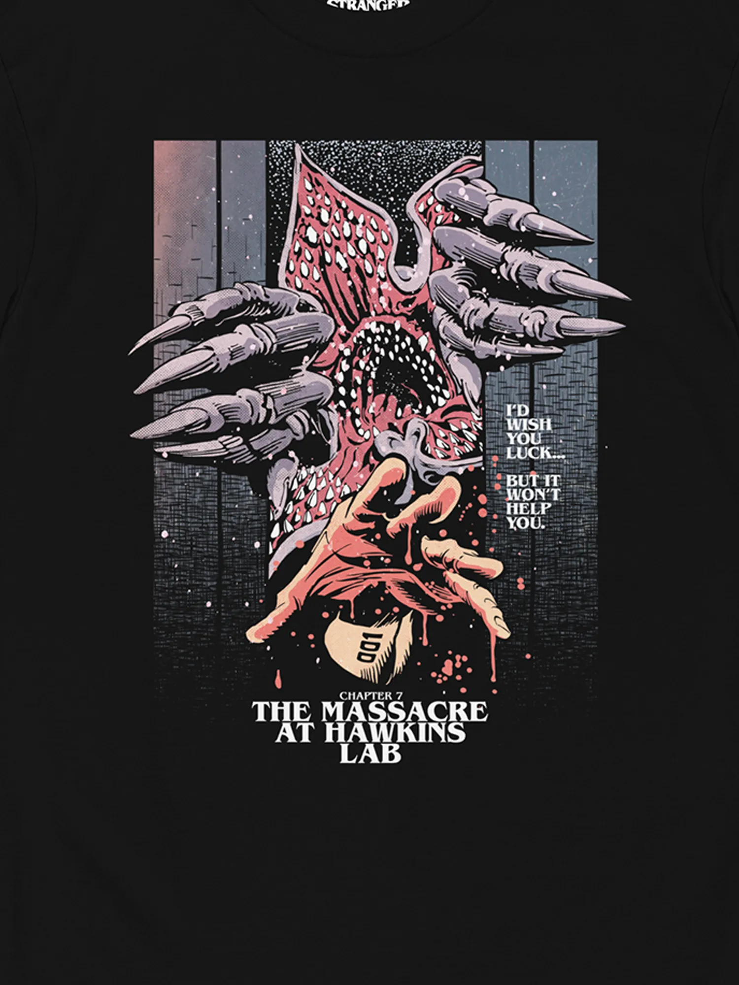 Stranger Things x Butcher Billy The Massacre at Hawkins Lab tee [Black]