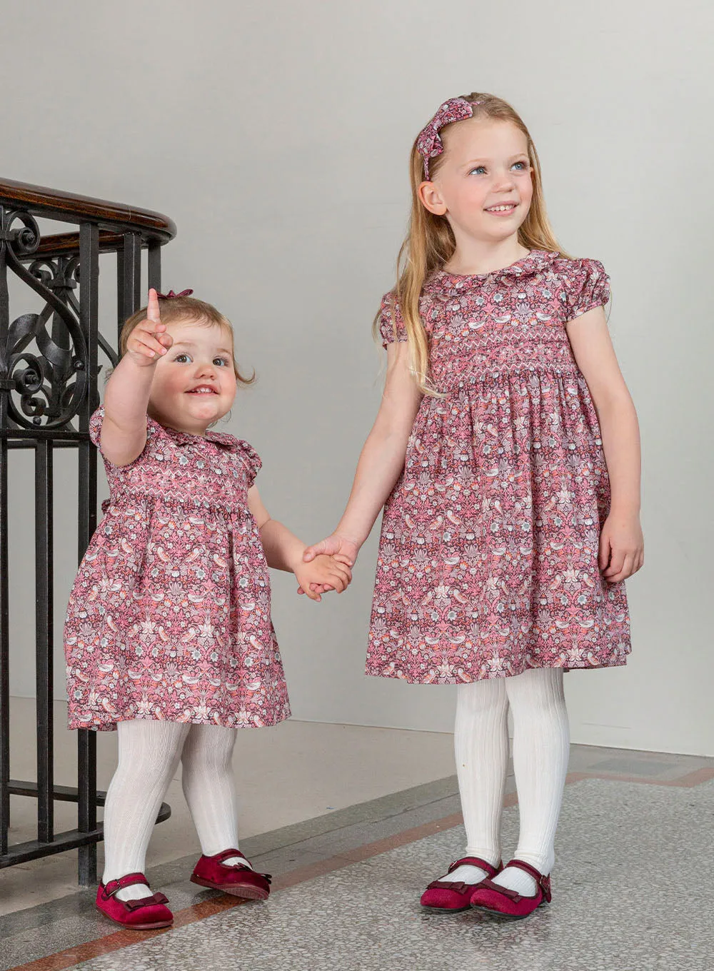 Strawberry Thief Smocked Dress