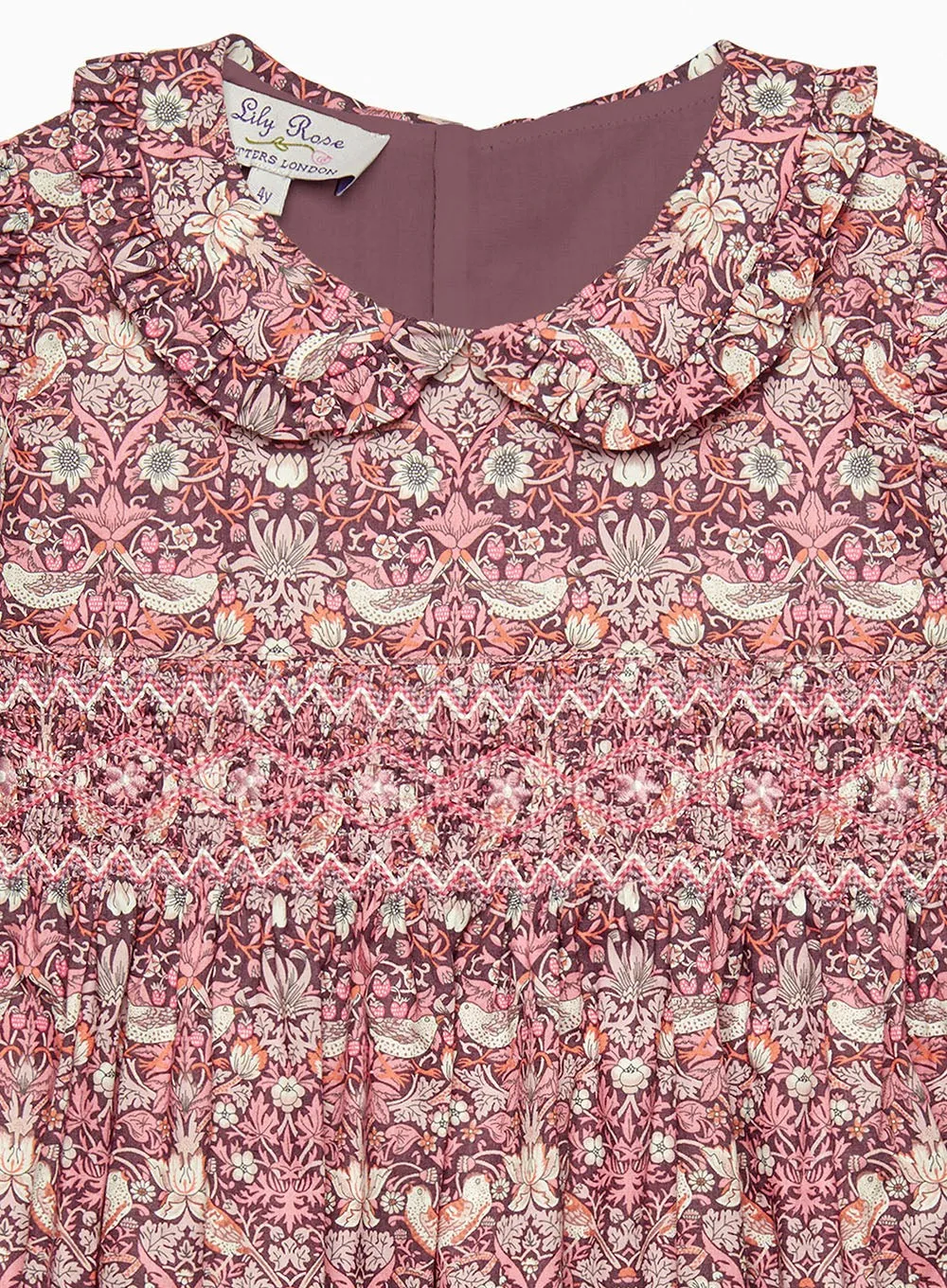 Strawberry Thief Smocked Dress