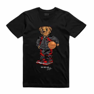 Streetwear on Demand BEAR MJ TEE BLACK