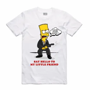 Streetwear on Demand BOOTLEG SCARFACE BART TEE WHITE