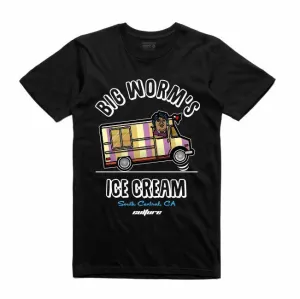 Streetwear on Demand CULTURE BIG WORM HOOD BOYZ TEE BLACK