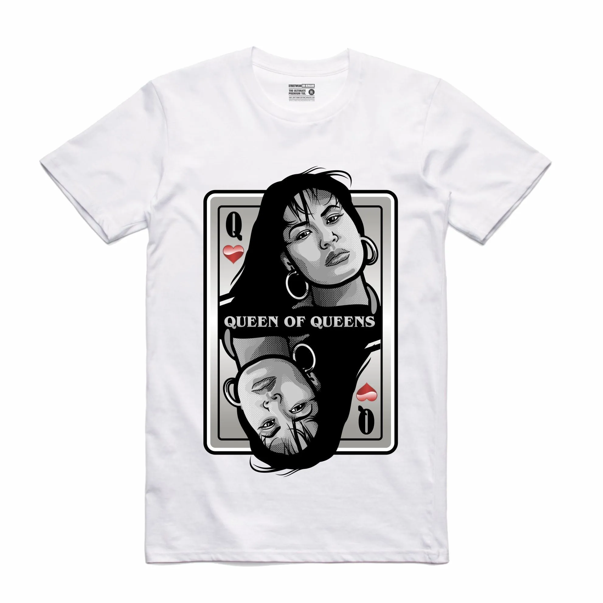 Streetwear on Demand QUEEN OF QUEENS SELINA TEE WHITE