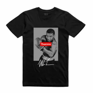 Streetwear on Demand THUPREME SIGNATURE TEE BLACK