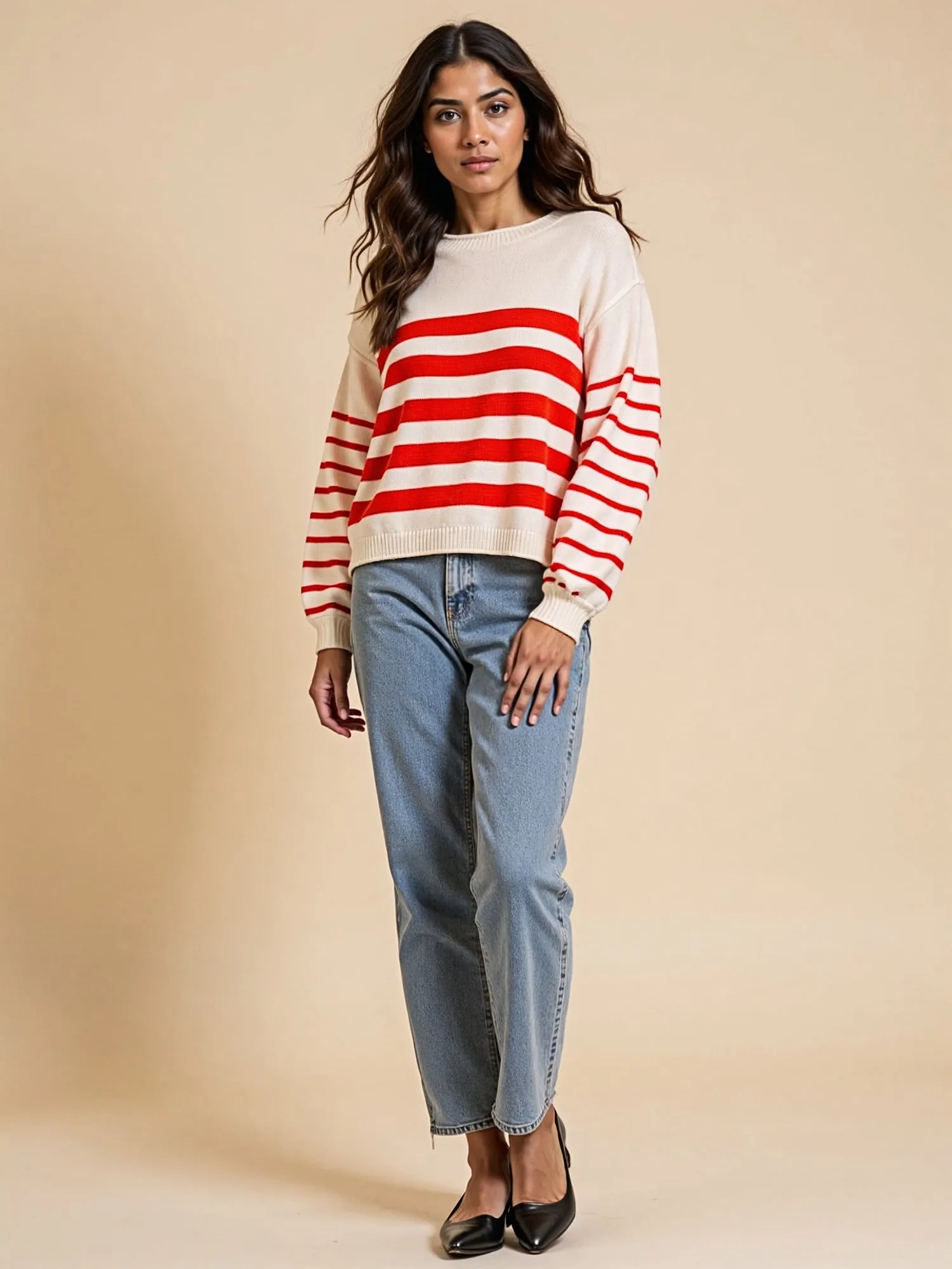 Striped Crew Neck Sweater